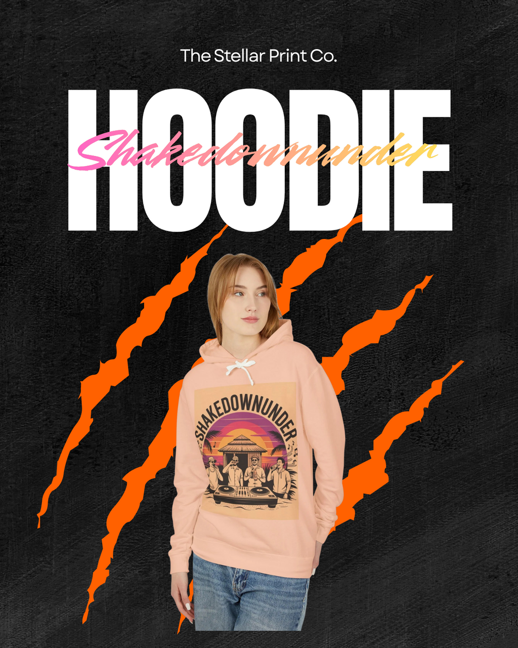 Shakedownunder Hoodie - made for the dancer and the dj
