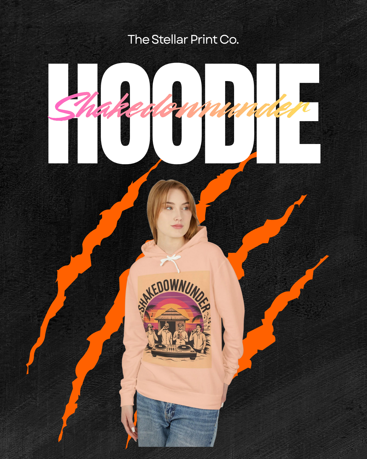 Shakedownunder Hoodie - made for the dancer and the dj